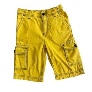 Boys Mini Boden Yellow Cargo Shorts‎ Sz 8Y